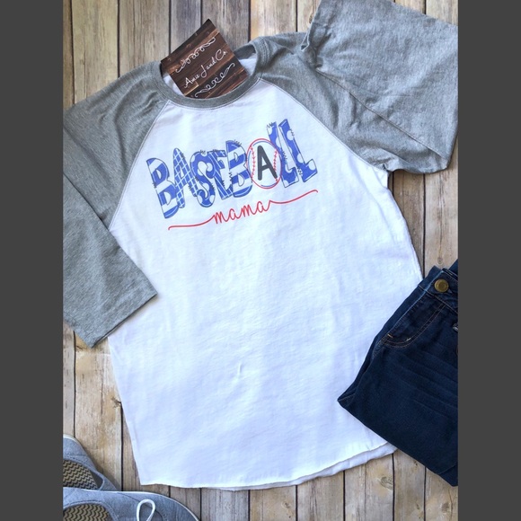 NWT boutique Baseball Mama raglan - Picture 1 of 1
